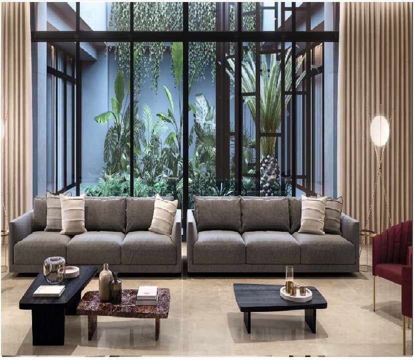Living modern cu lumină zen | Inspirație Baie Minimalist