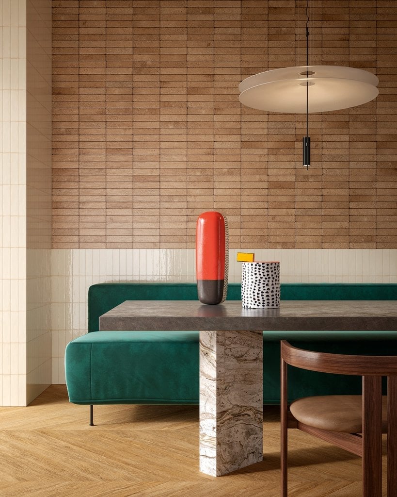 Dining modern cu accent cald | Inspirație Baie Minimalist