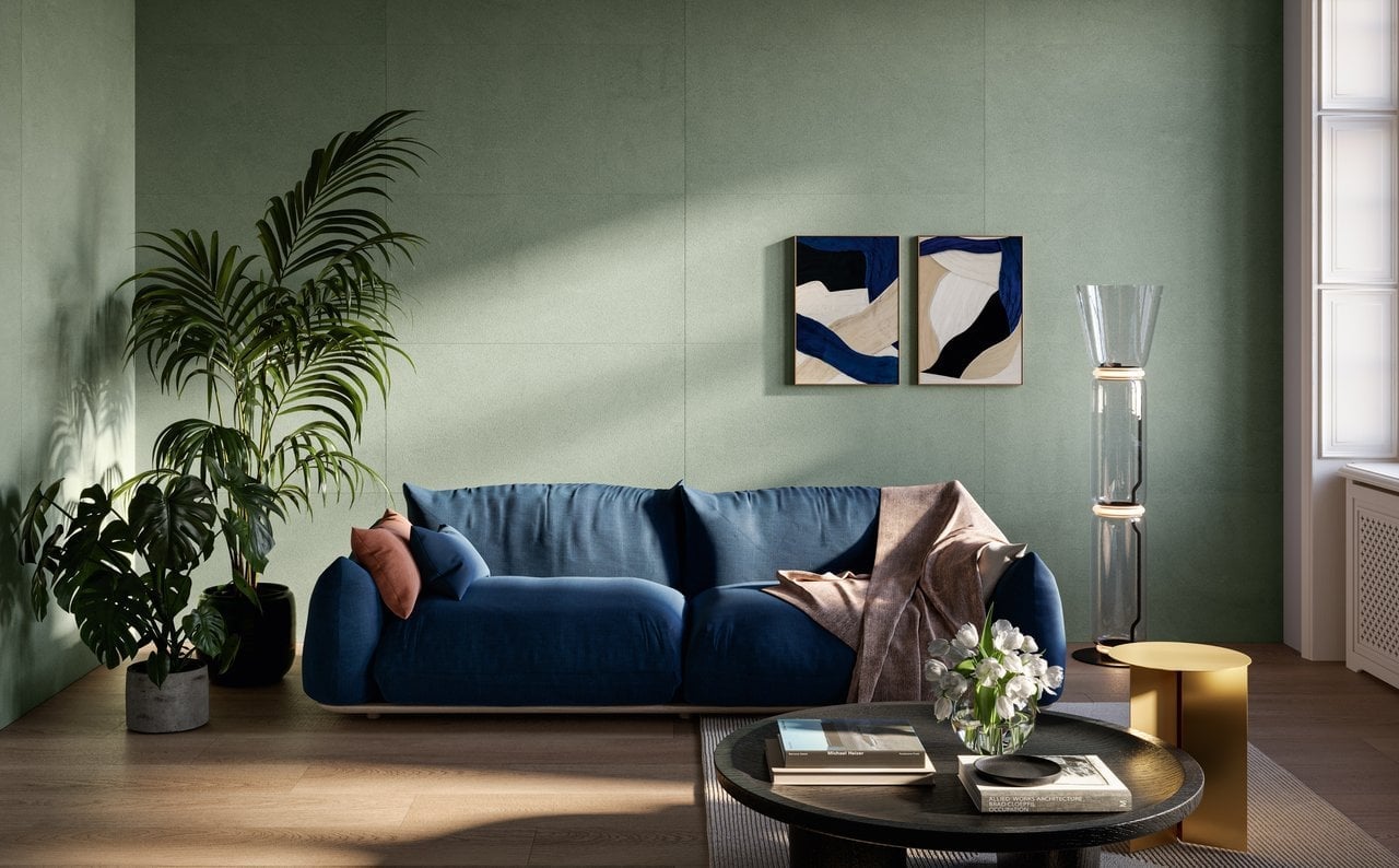Living seren cu accente calde