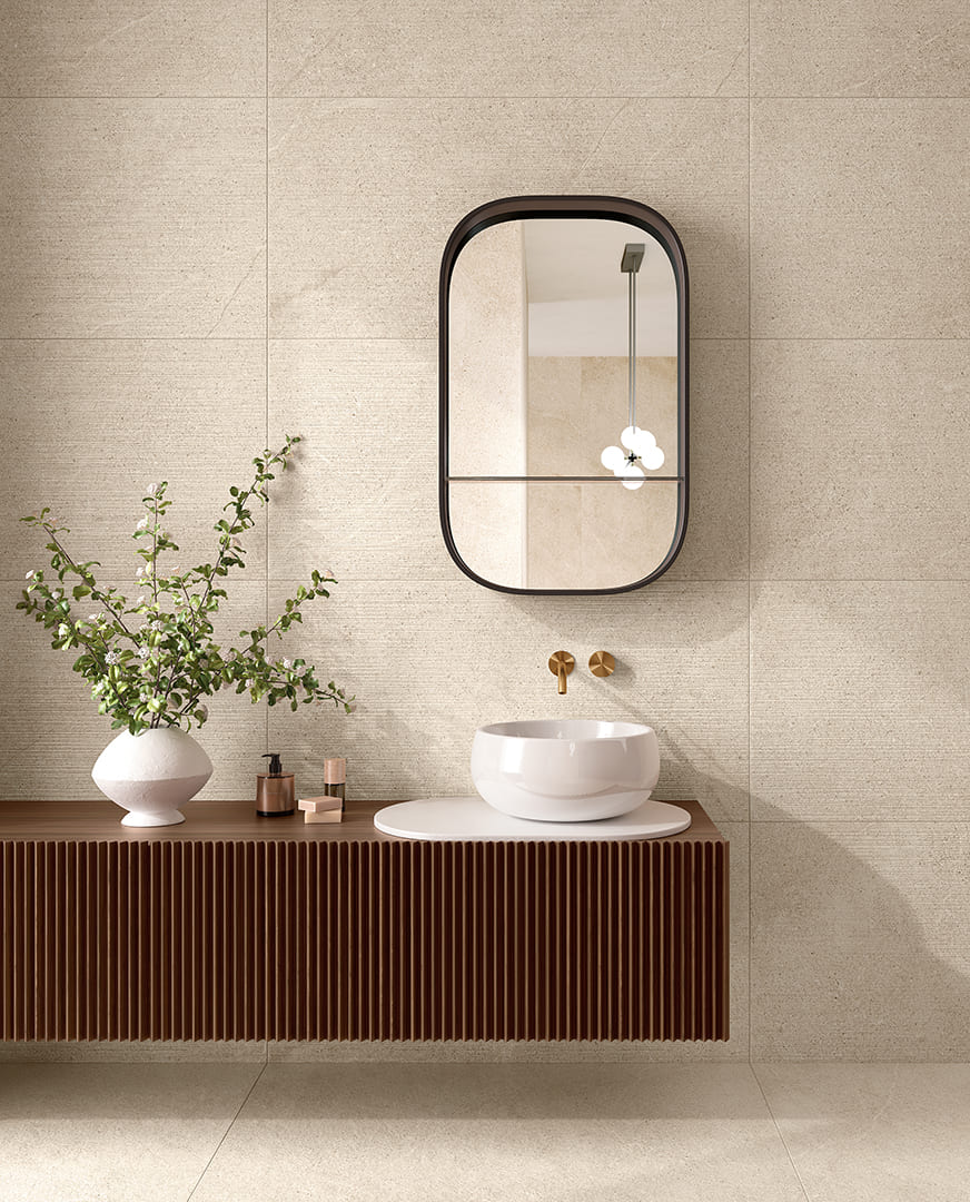 Baie modernă în tonuri calde | Inspirație Baie Modern