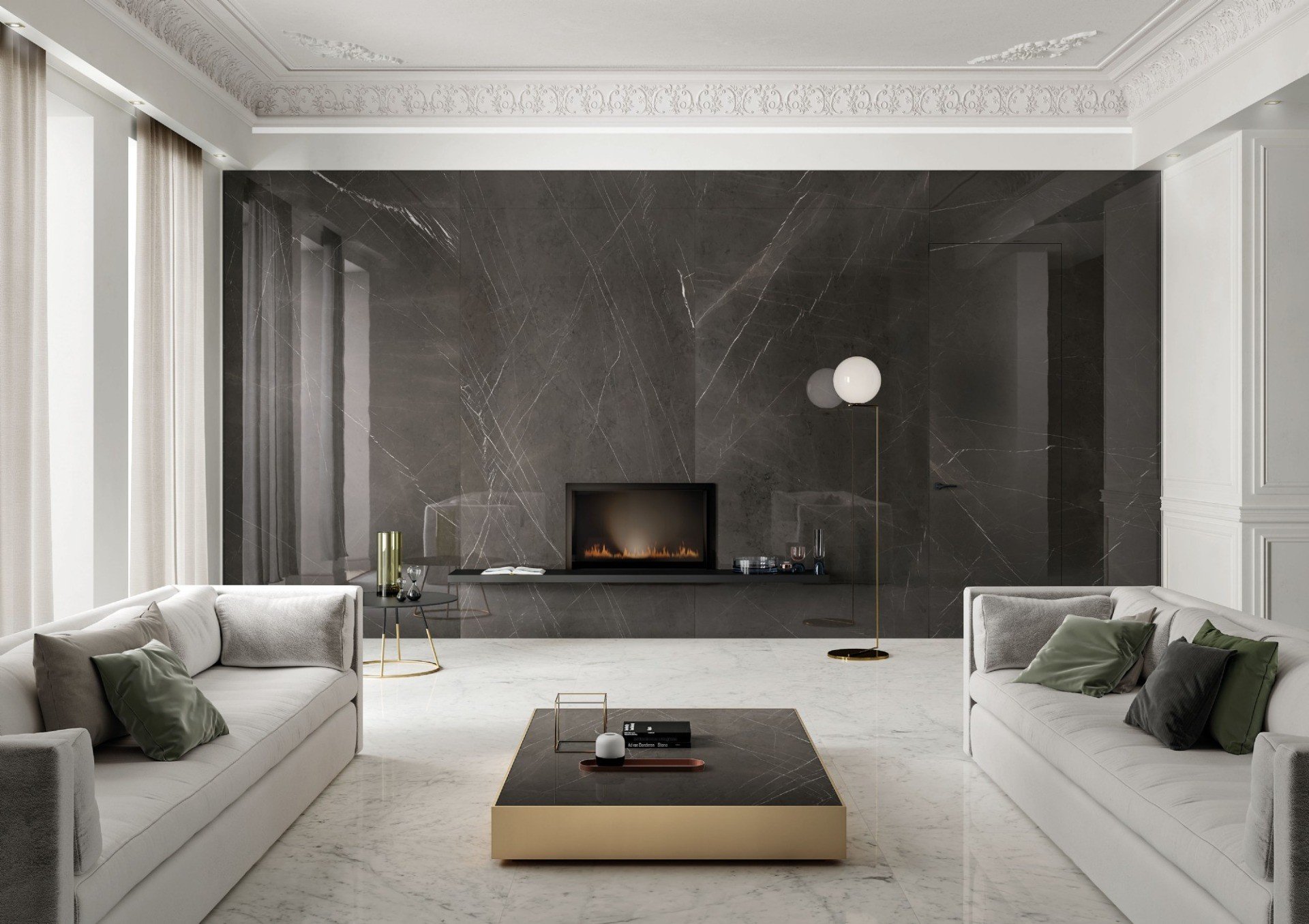 Living modern cu accente clasice | Inspirație Baie Modern