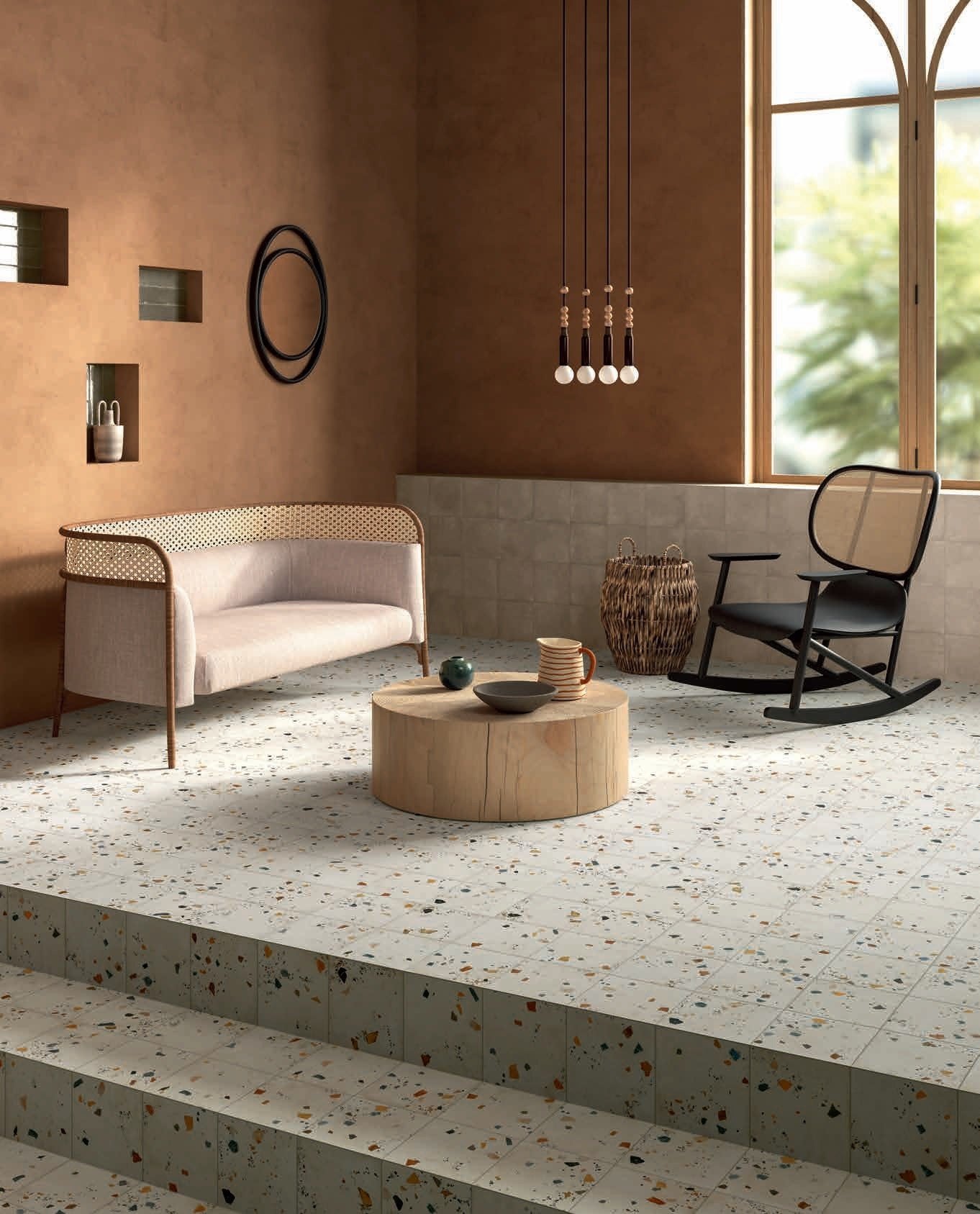 Living cu accente terrazzo | Inspirație Living Modern
