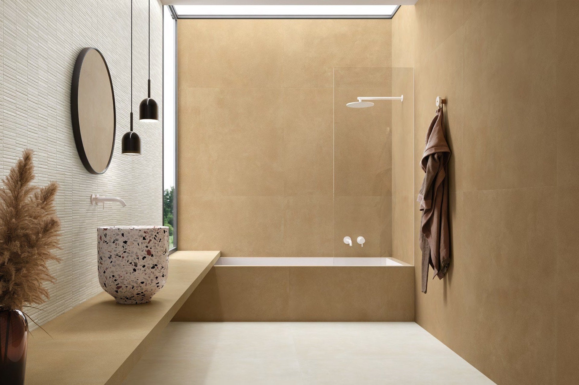 Baie caldă, inspirată de natură | Inspirație Baie Modern