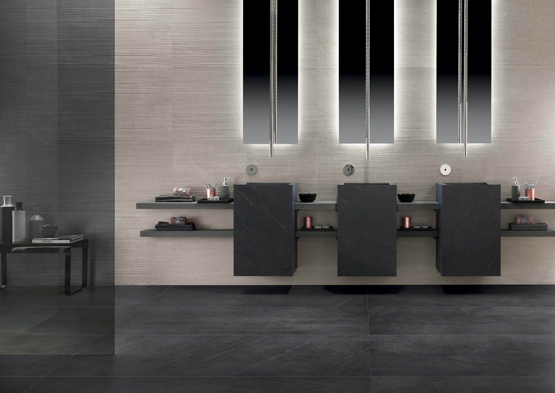 Baie modernă în tonuri neutre | Inspirație Baie Minimalist