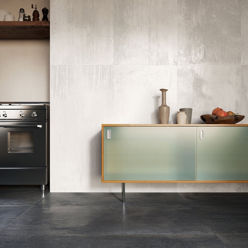 Bucătărie urbană în tonuri reci | Inspirație Baie Minimalist