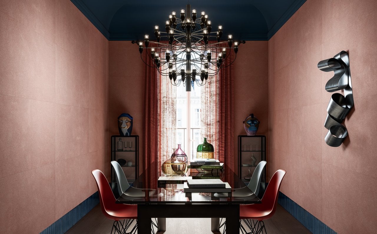 Dining în tonuri de teracotă | Inspirație Baie Minimalist