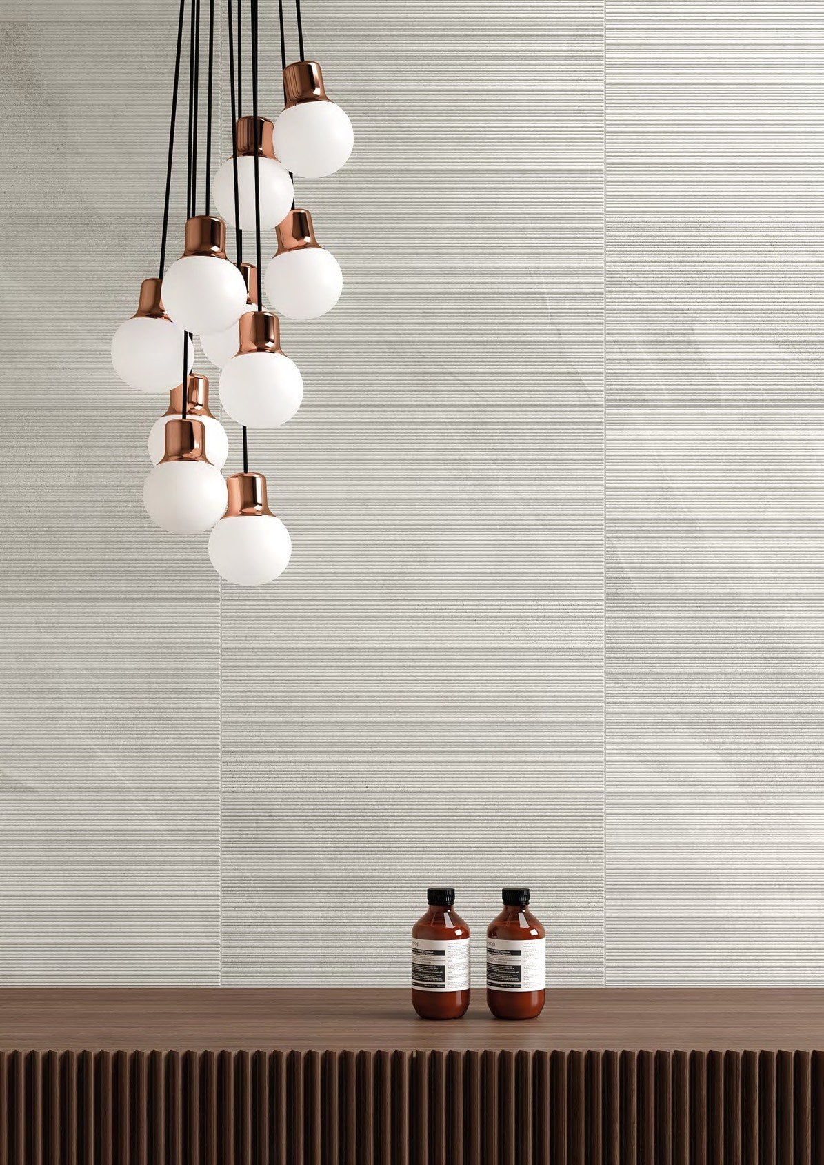 Texturi fine și lumină difuză | Inspirație Baie Minimalist