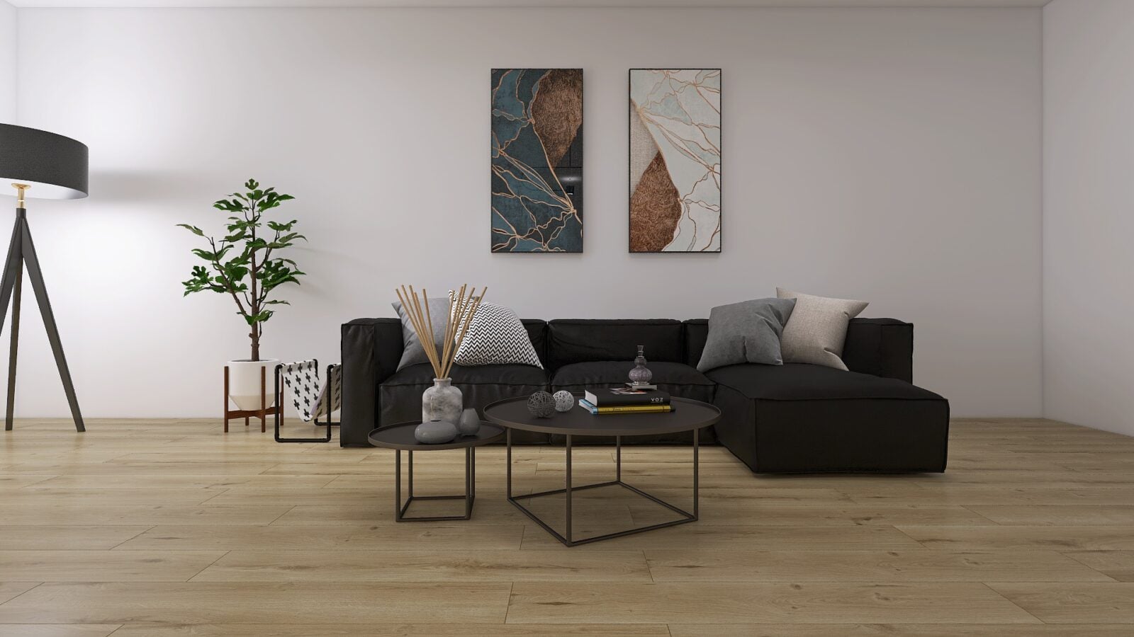 Living modern cu accente calde | Inspirație Living Rustic
