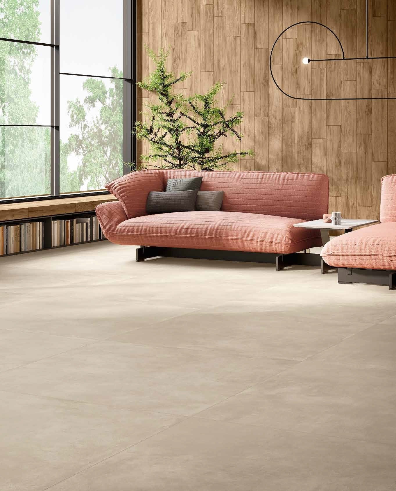 Living modern cu accente calde | Inspirație Baie Modern