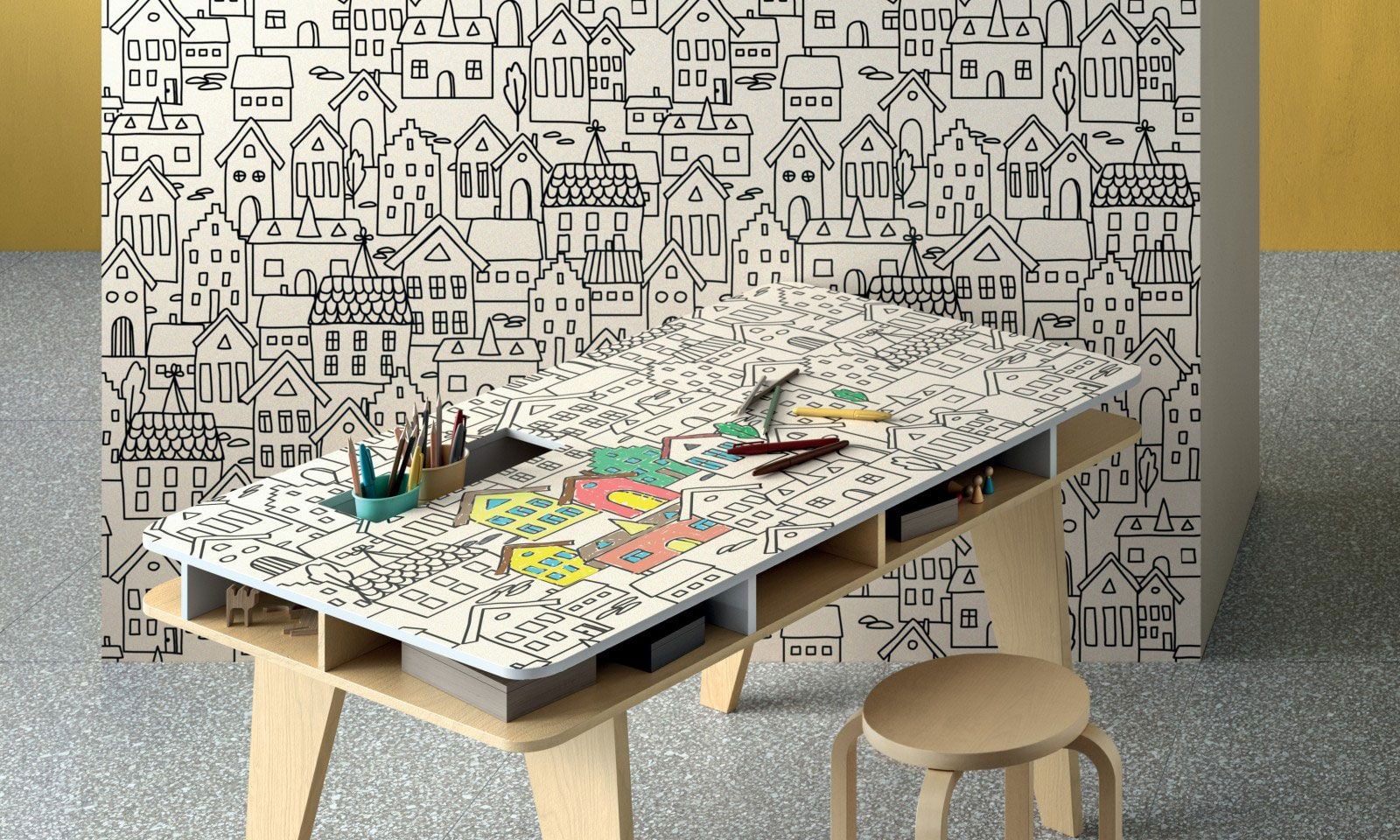 Atelier de joacă urban vesel | Inspirație Baie Modern