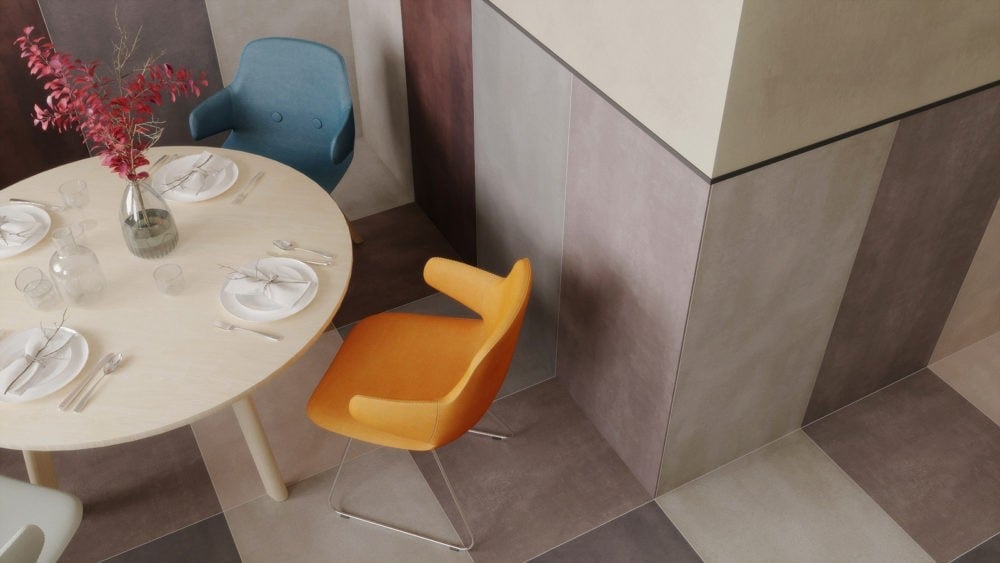 Dining în culori pământii | Inspirație Baie Industrial