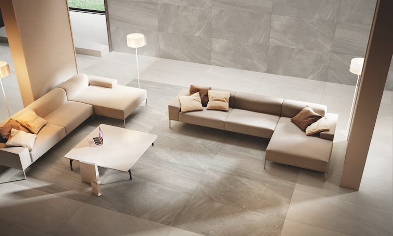 Living minimalist în tonuri calde | Inspirație Baie Modern