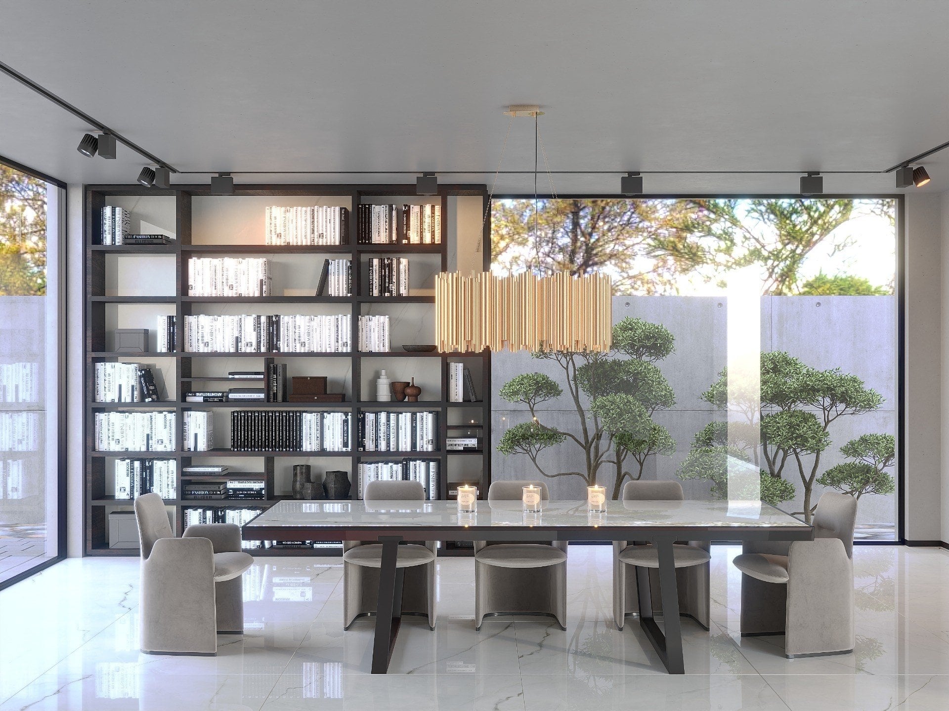 Dining modern cu accente japoneze | Inspirație Baie Modern