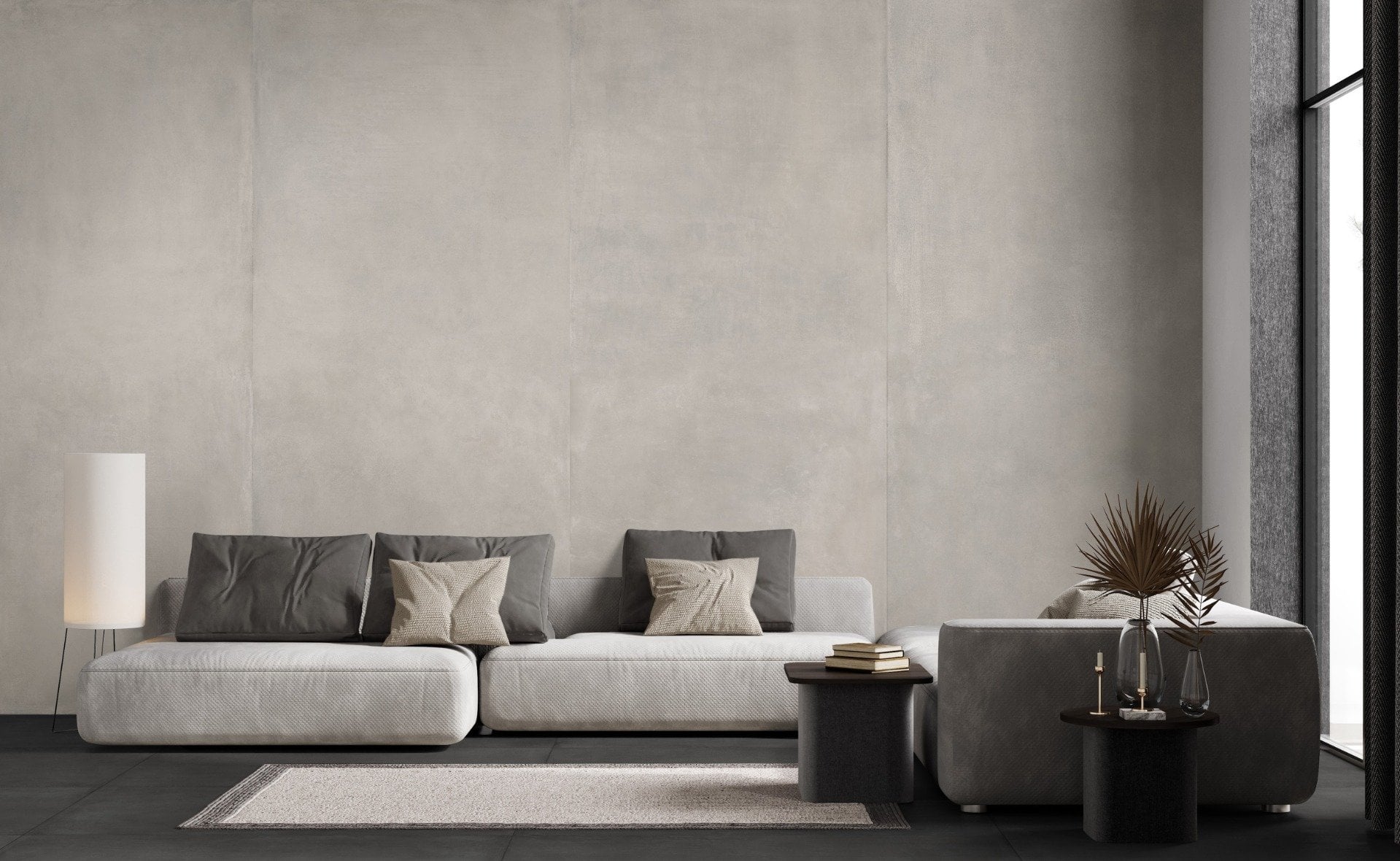 Living minimalist în tonuri calde | Inspirație Baie Modern