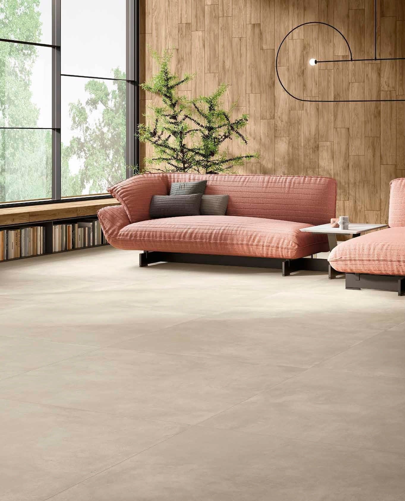 Living cu accente calde de lemn | Inspirație Baie Modern