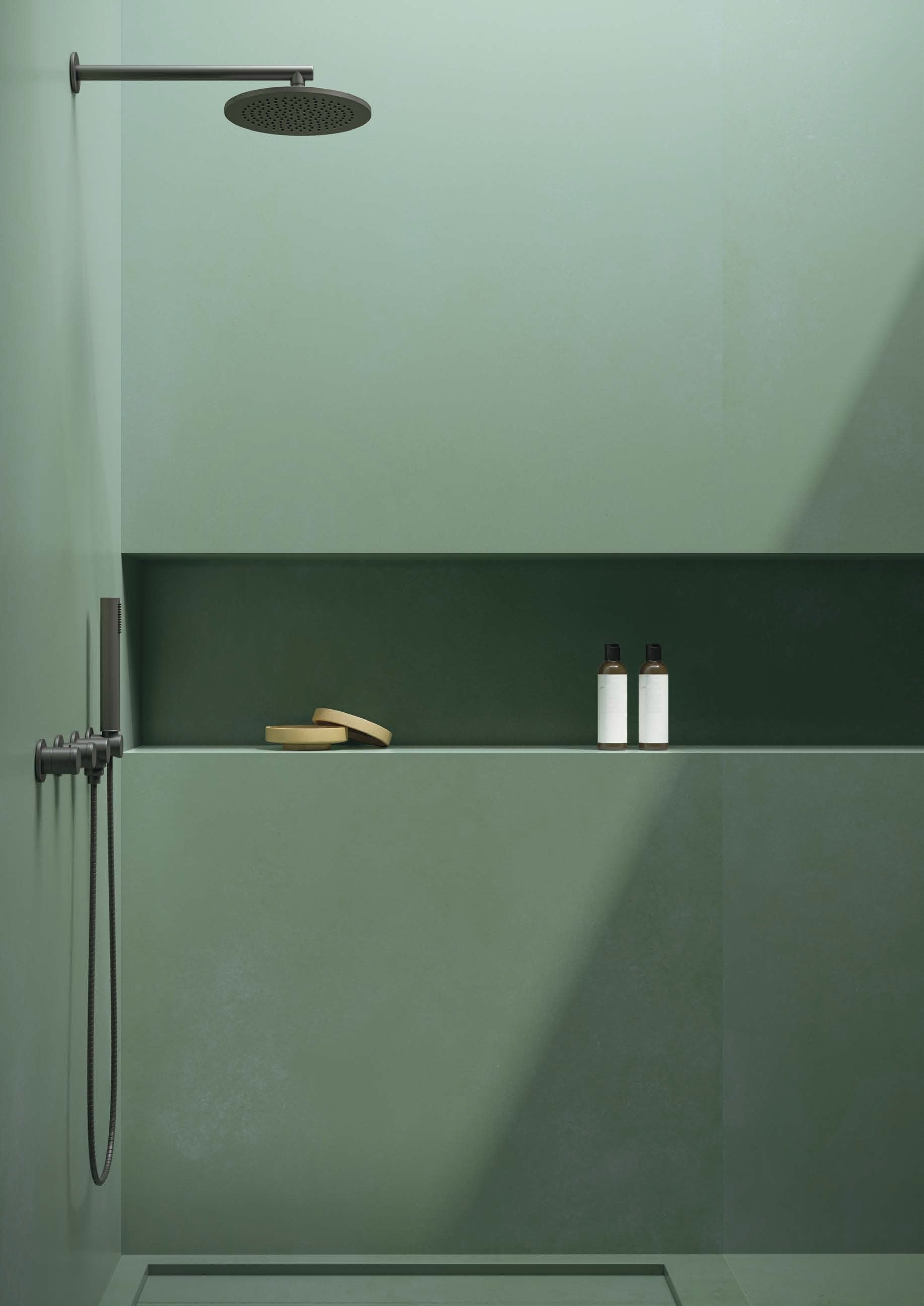 Duș intim în verde pădure | Inspirație Baie Minimalist