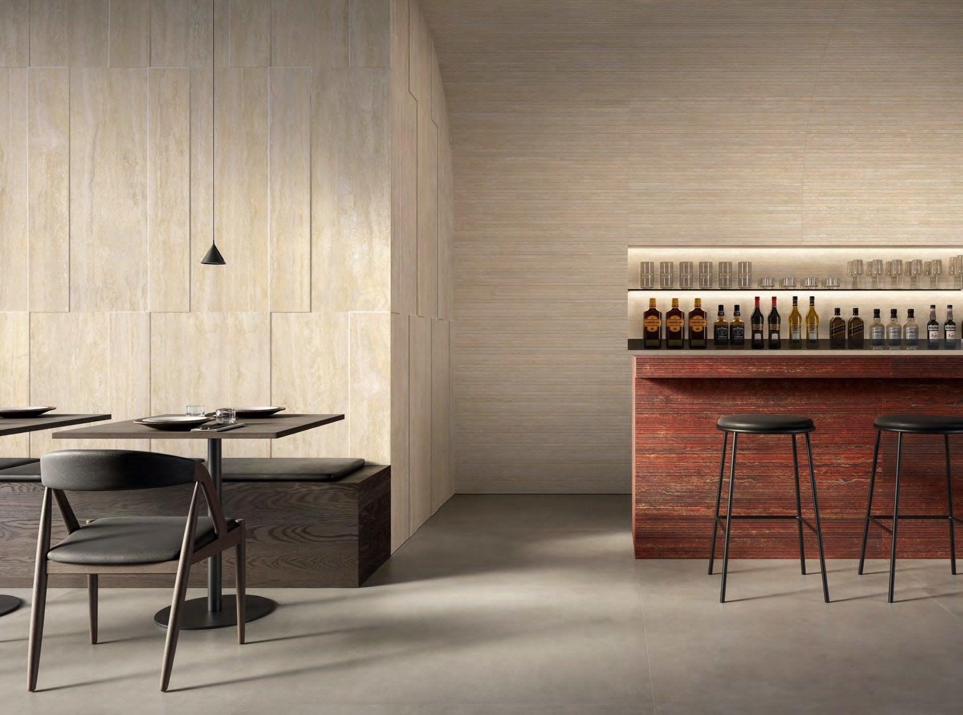 Bar urban cu accente calde | Inspirație Baie Luxe
