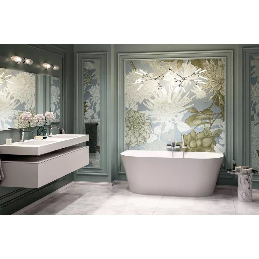 Baie florală, echilibru seren | Inspirație Baie Modern