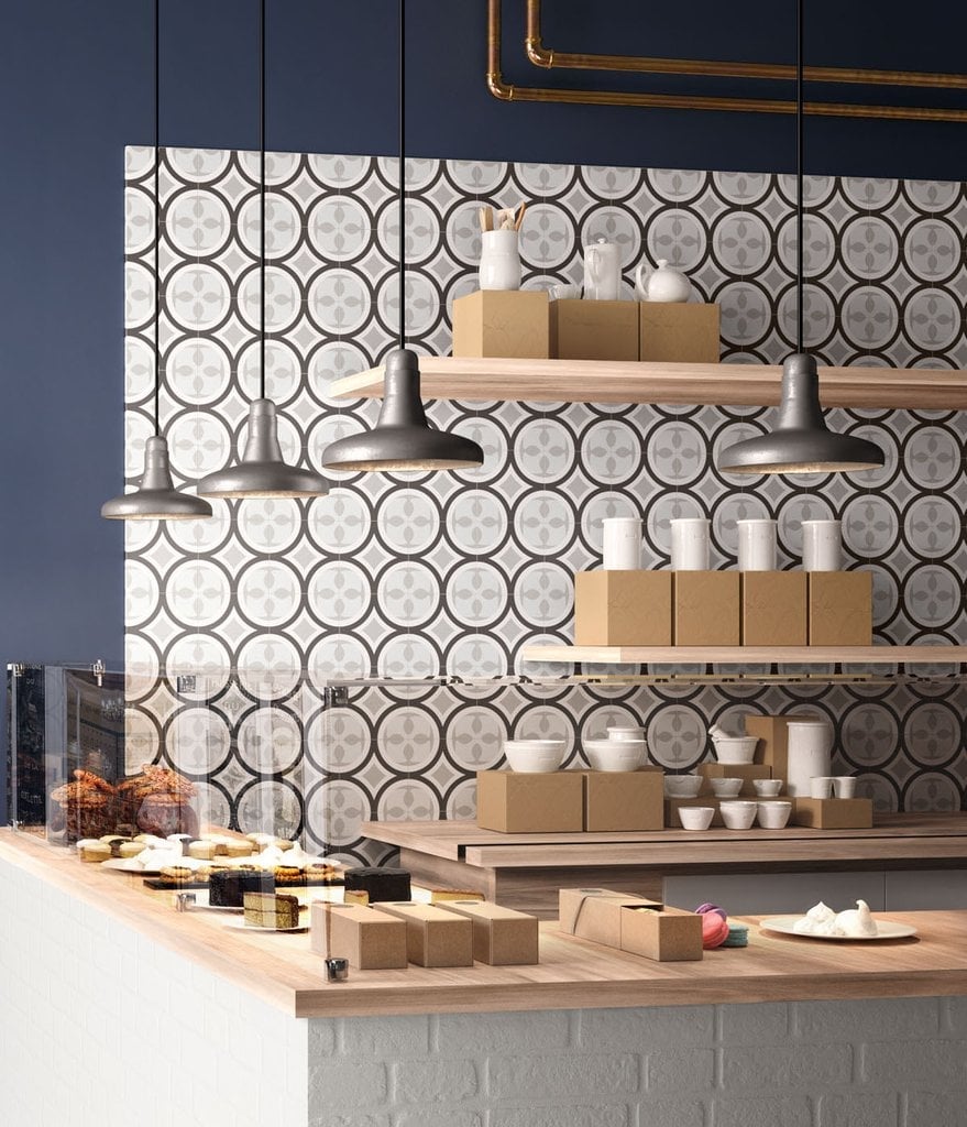 Patiserie urbană cu accente retro | Inspirație Baie Modern