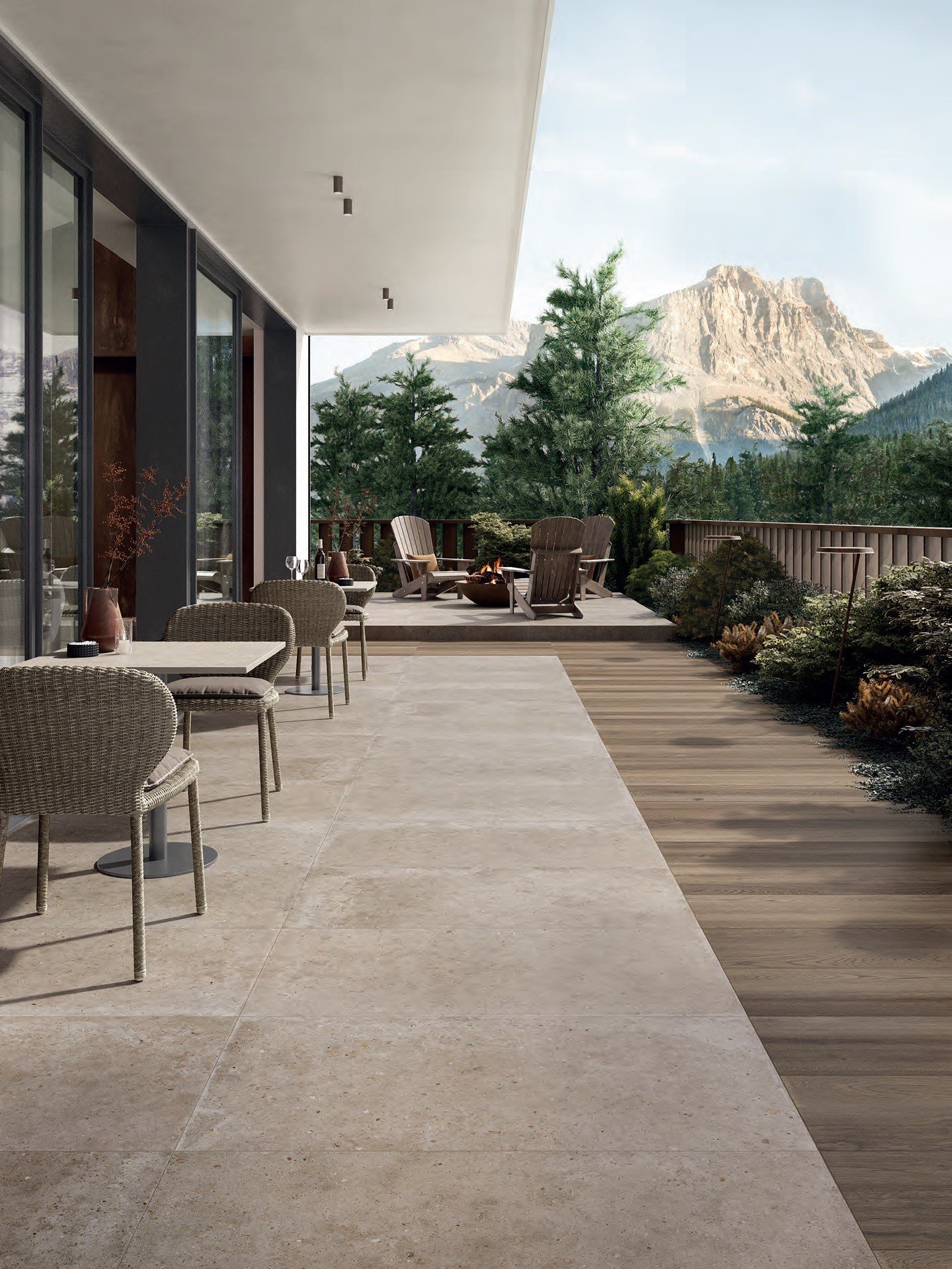 Terasă montană cu priveliște | Inspirație Baie Modern