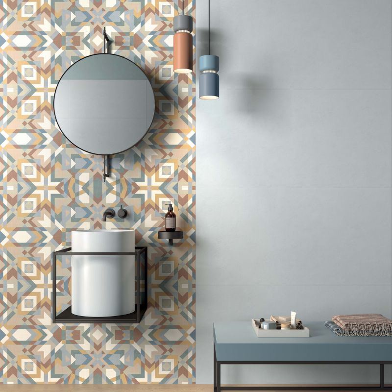 Baie modernă cu accente etnice | Inspirație Baie Modern