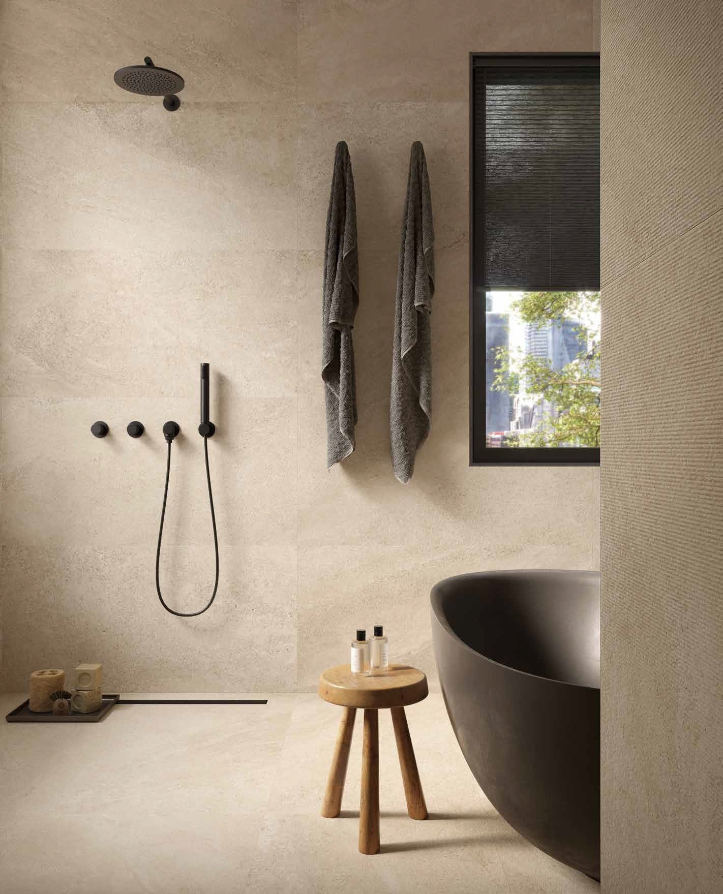 Duș spa cu lumină difuză | Inspirație Baie Modern