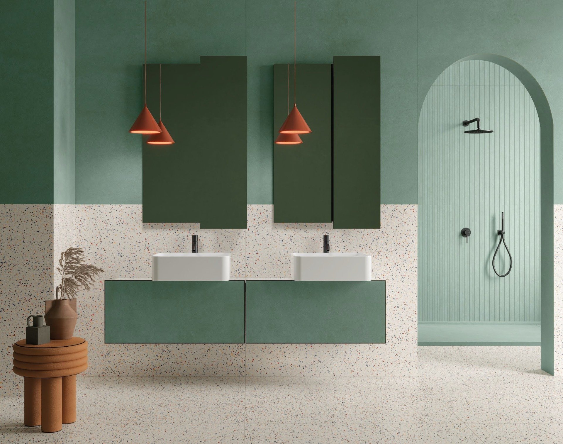 Baie modernă cu accente jucăușe | Inspirație Baie Modern