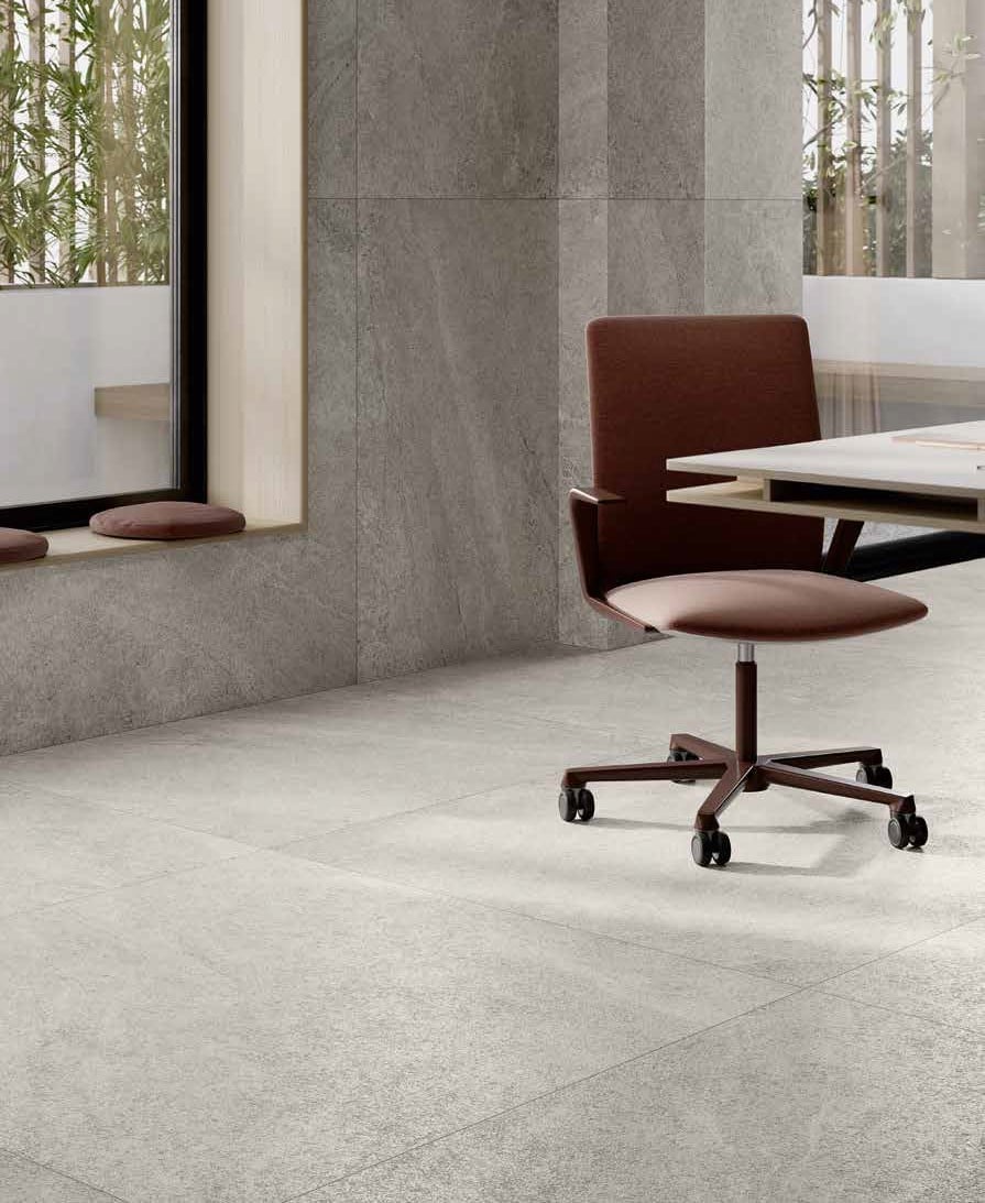 Birou urban cu beton șlefuit | Inspirație Baie Modern