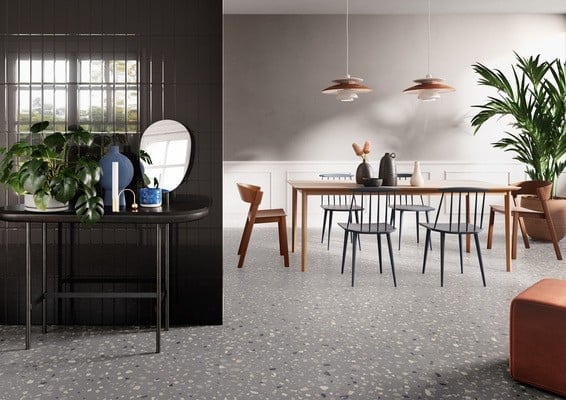 Dining modern în terrazzo urban | Inspirație Living Industrial