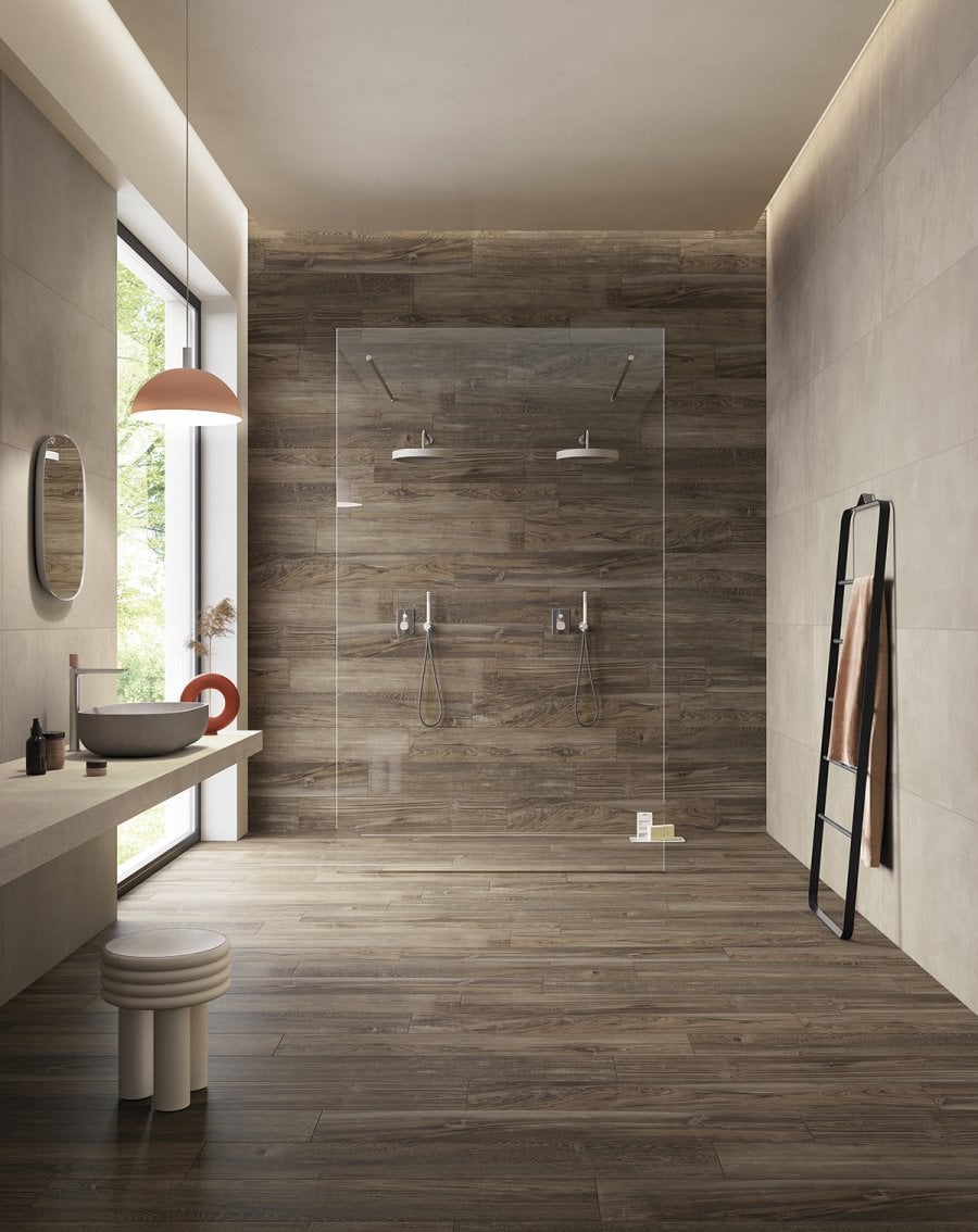 Baie spa cu lemn cald | Inspirație Baie Modern
