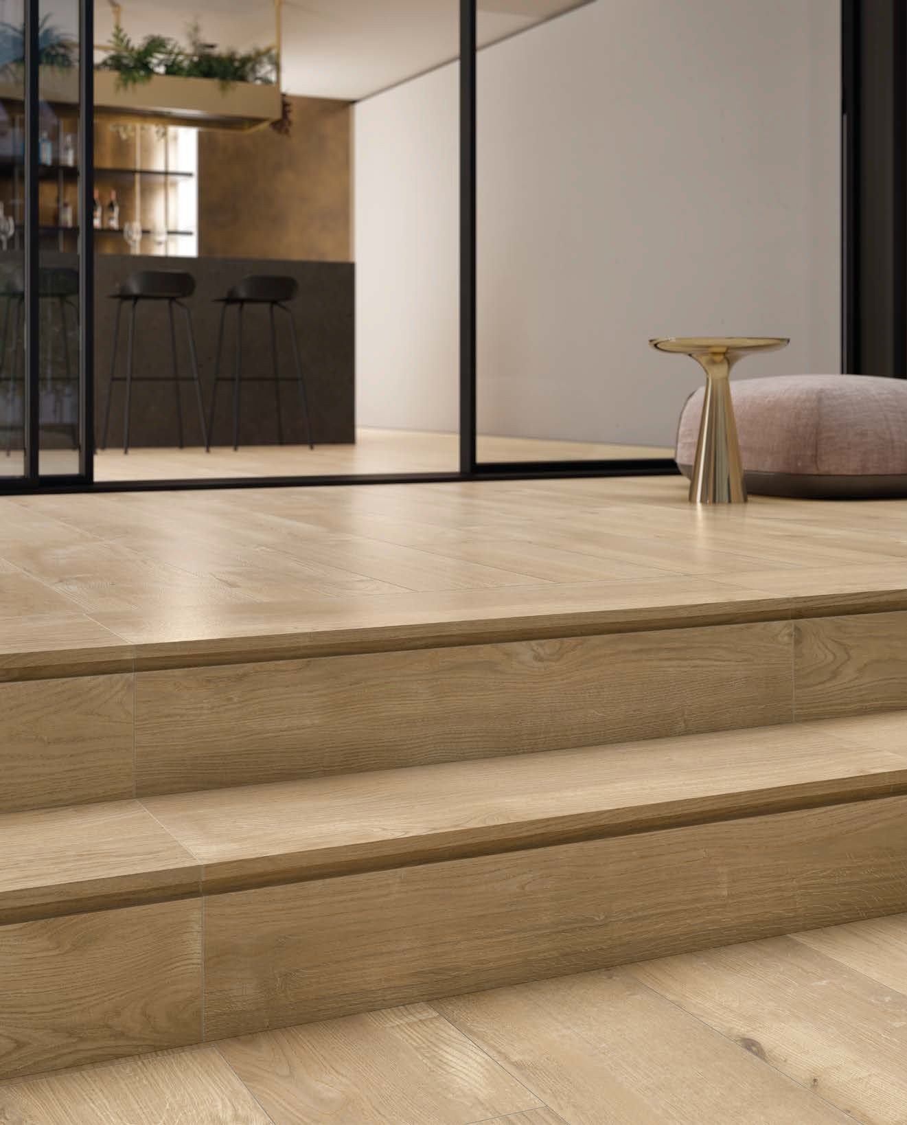 Living modern cu accente calde