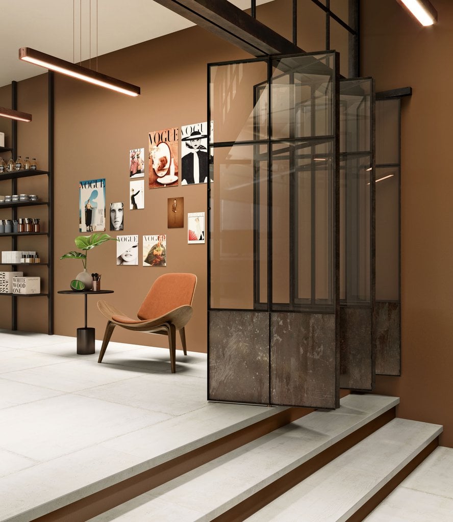 Hol modern cu accente calde | Inspirație Baie Modern