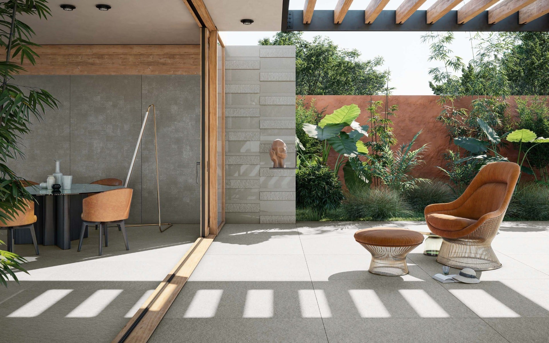 Terasă modernă cu accente tropicale | Inspirație Baie Modern