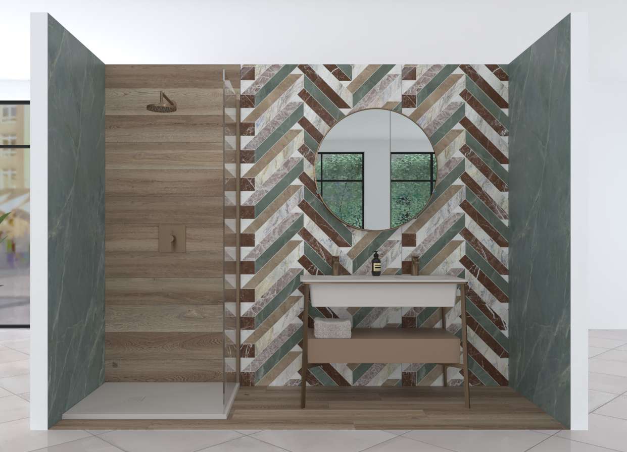 Baie cu accente vibrante | Inspirație Baie Modern