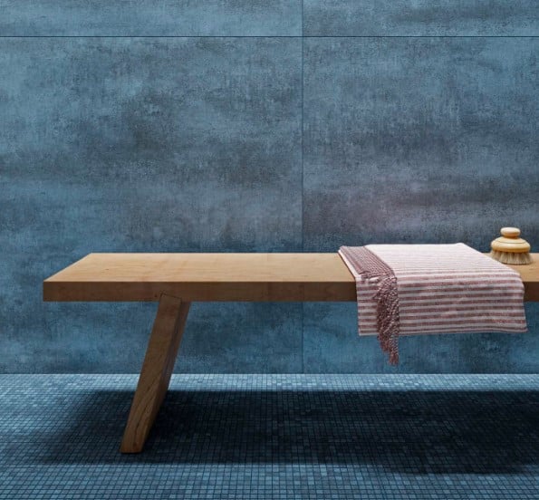 Duș spa cu nuanțe marine | Inspirație Baie Minimalist
