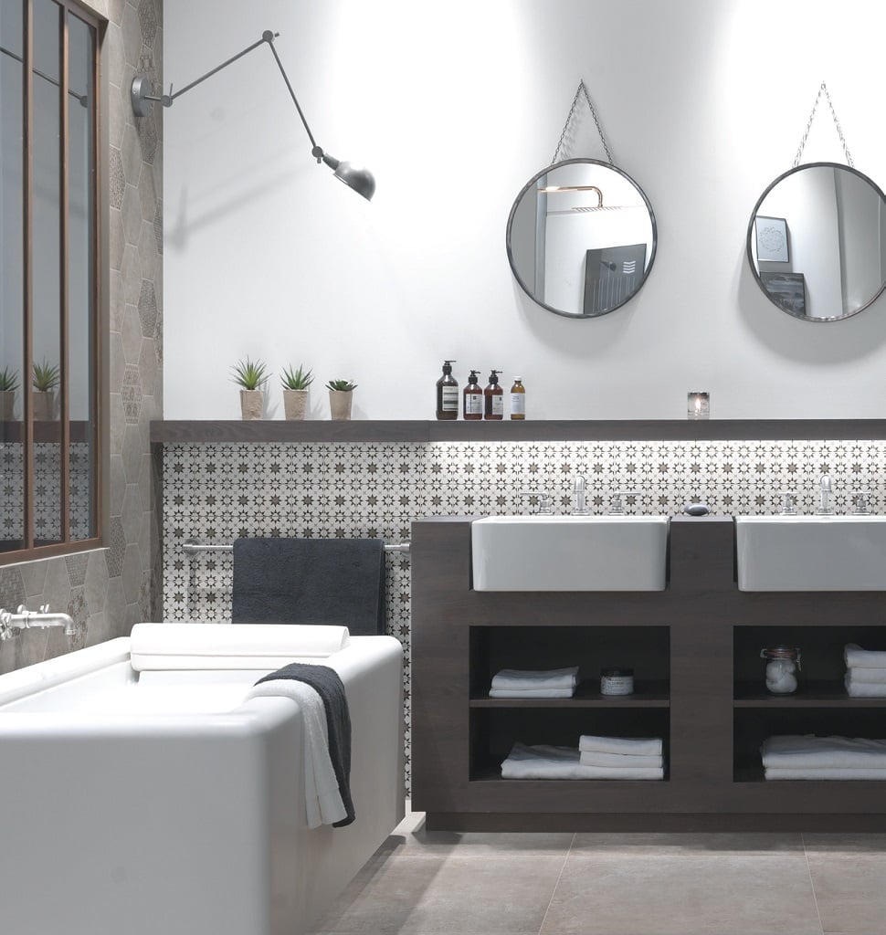 Baie modernă cu accente retro | Inspirație Baie Modern