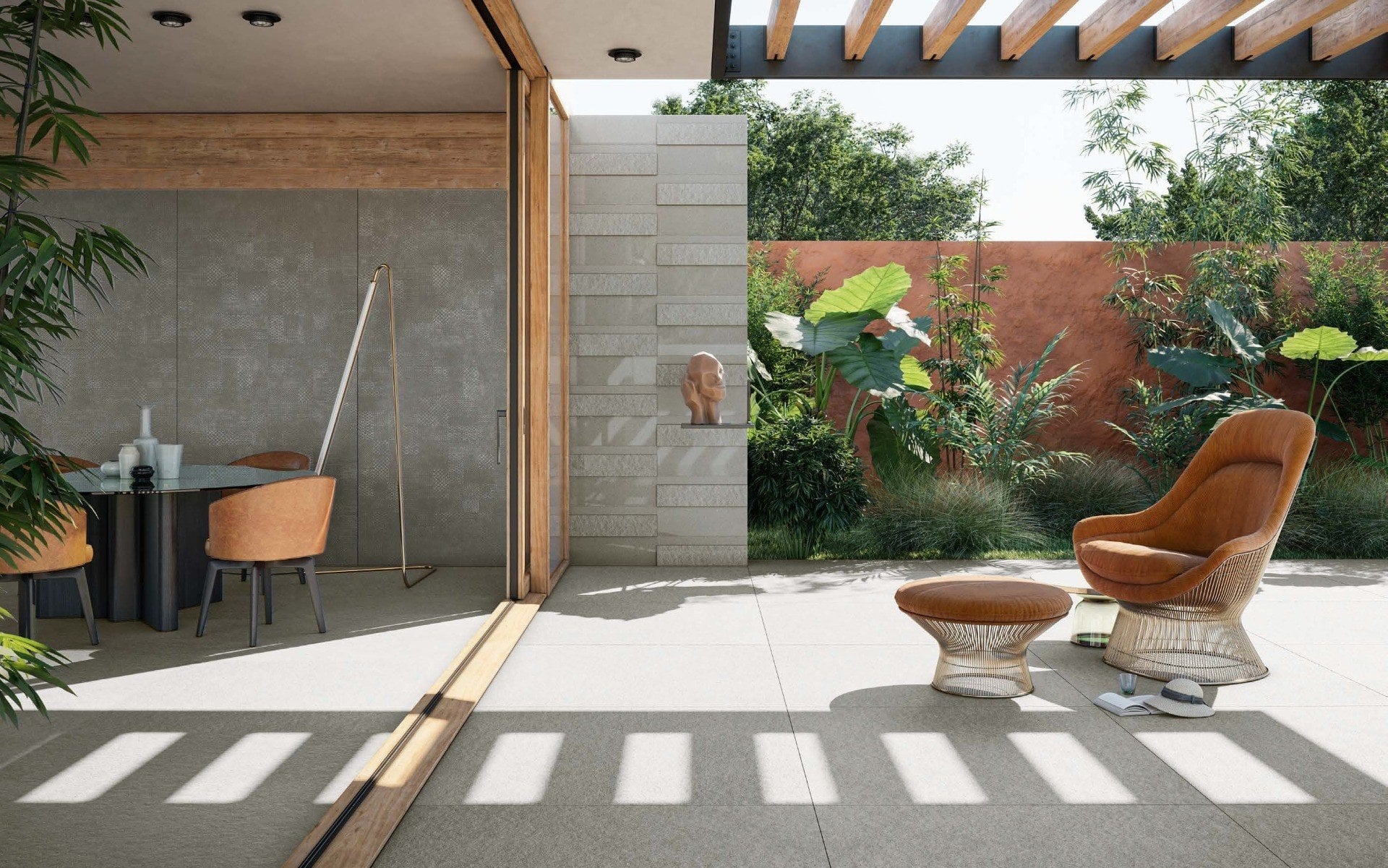 Terasă modernă cu accente tropicale | Inspirație Baie Modern
