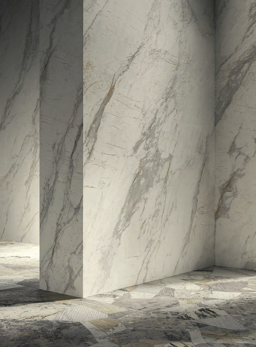 Minimalism în marmură și mozaic | Inspirație Baie Minimalist