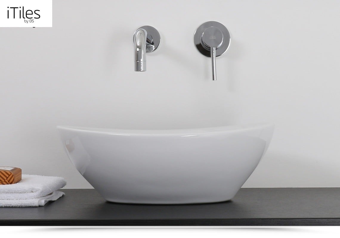 Baie minimalistă în alb și negru | Inspirație Baie Modern
