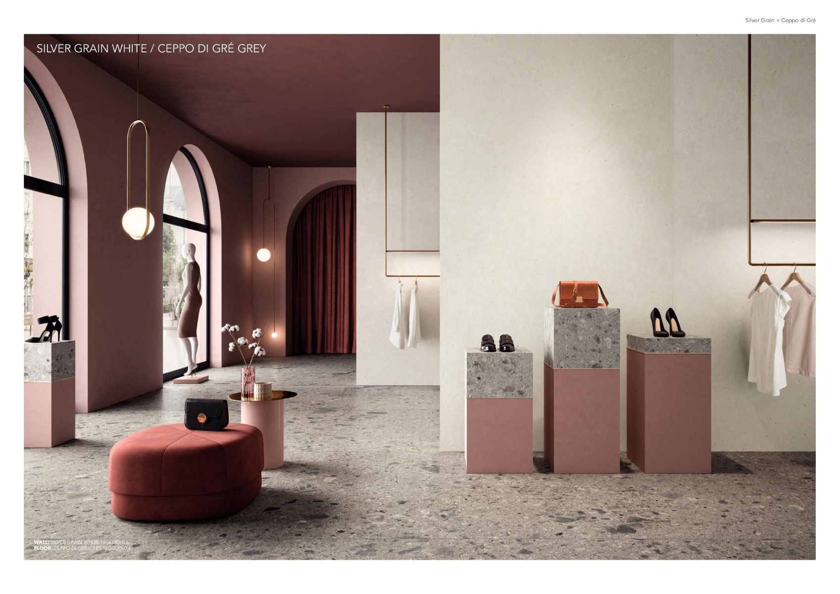 Spațiu comercial vibrant cu terazzo | Inspirație Baie Minimalist