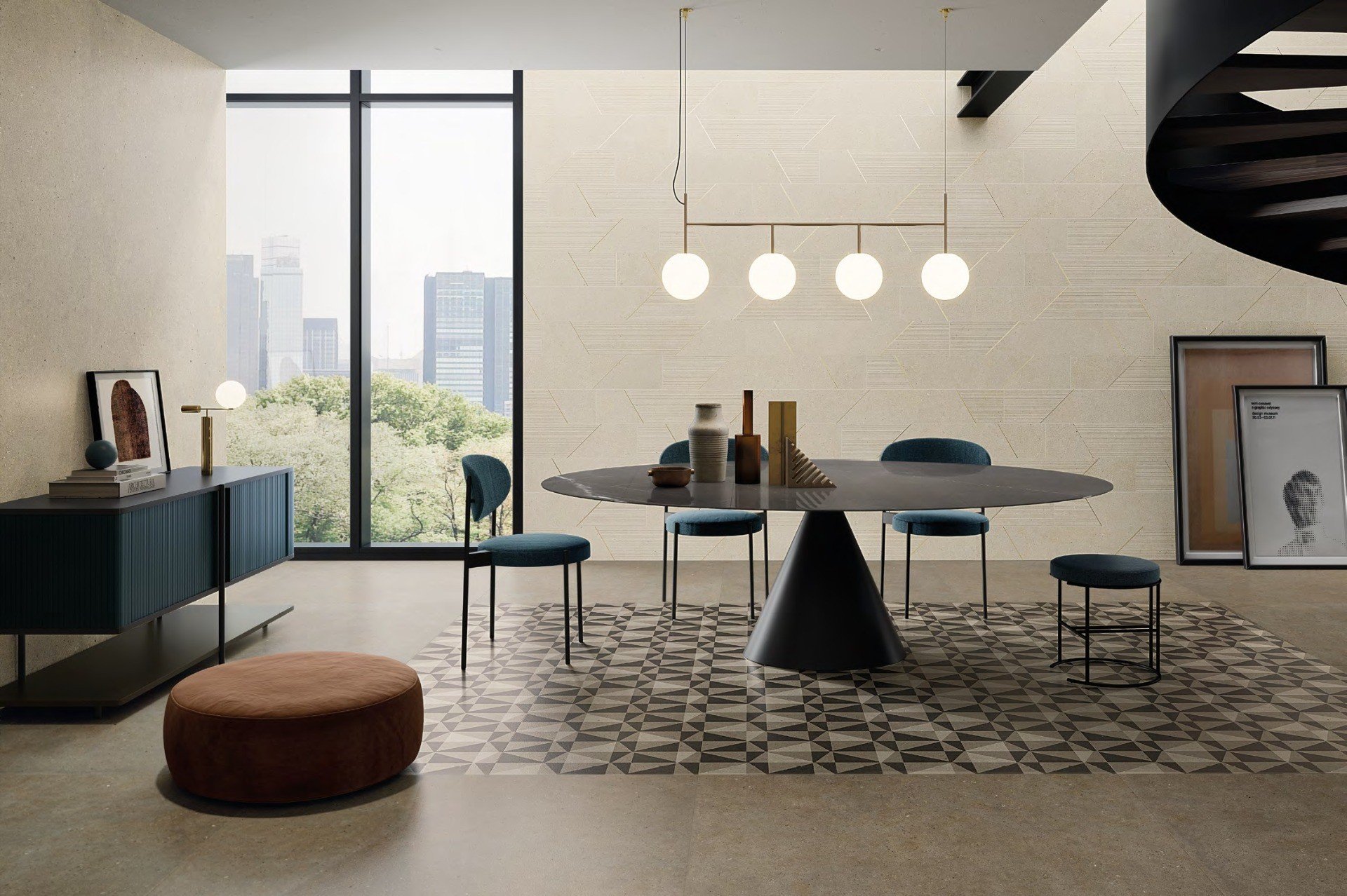 Dining urban cu accente calde