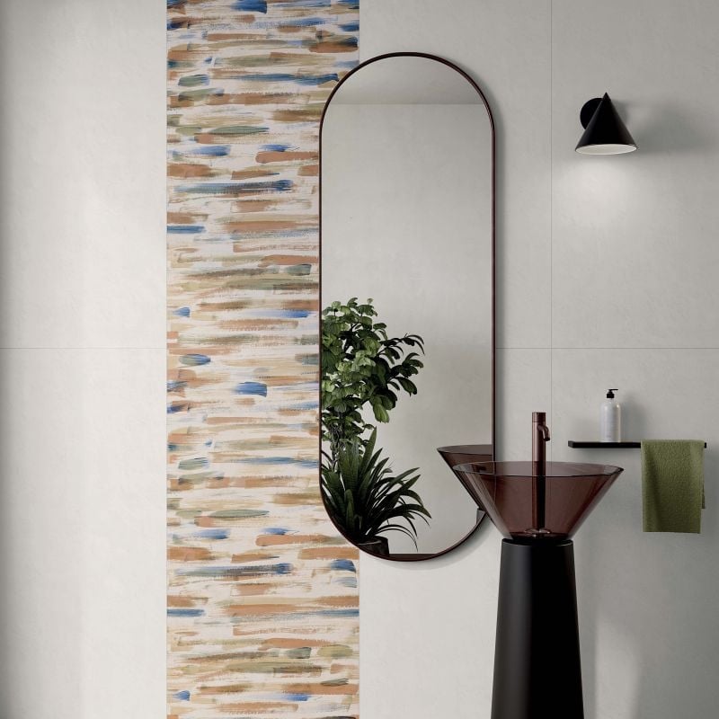Baie modernă cu accent artistic | Inspirație Baie Modern