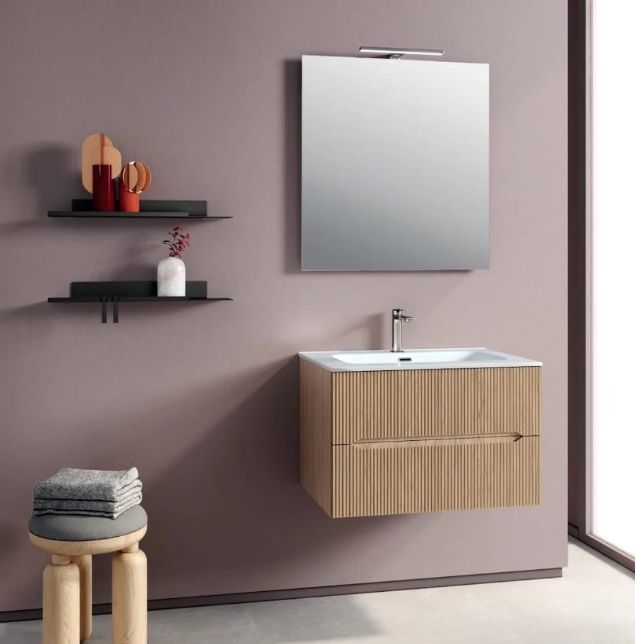 Baie modernă în tonuri calde | Inspirație Baie Modern