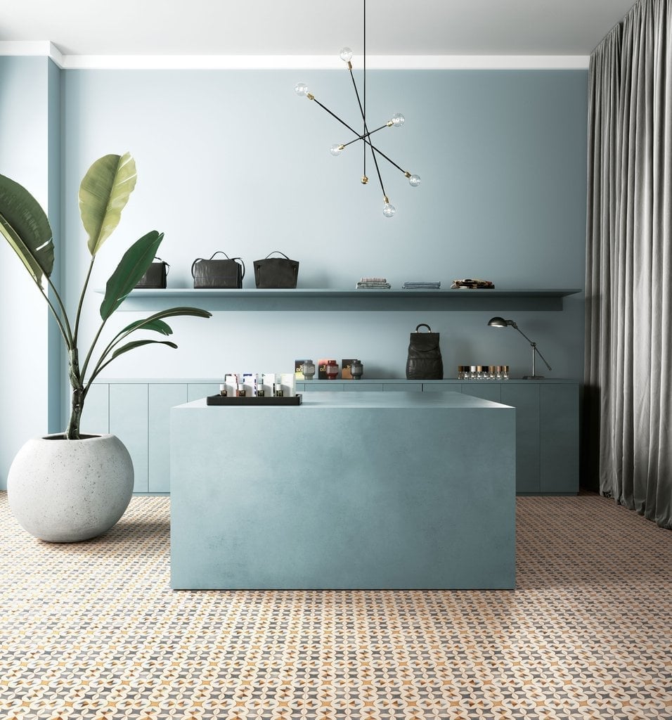 Ambient retail în tonuri pastel | Inspirație Baie Modern